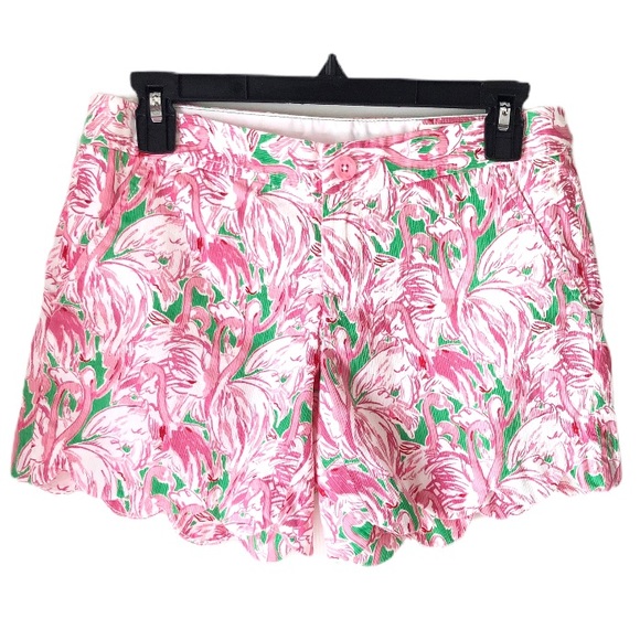 Lilly Pulitzer Flamingo Buttercup Shorts - Picture 2 of 6